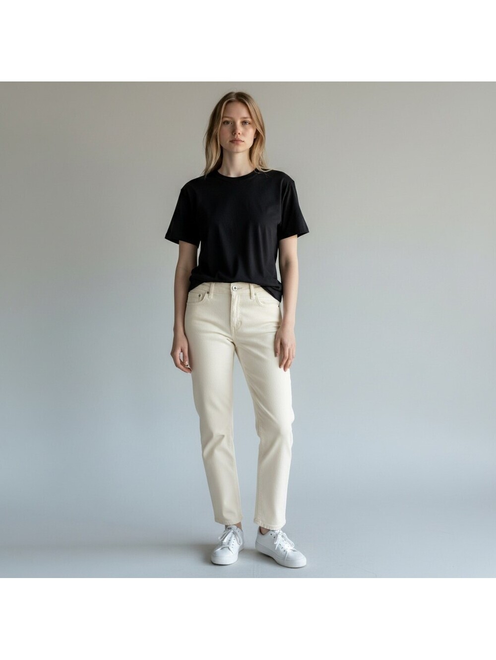 New Gloria Vanderbilt Jeans Women 10 White Denim Light Wash High Rise Skinny